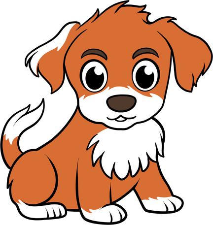 Puppy Cartoon Character